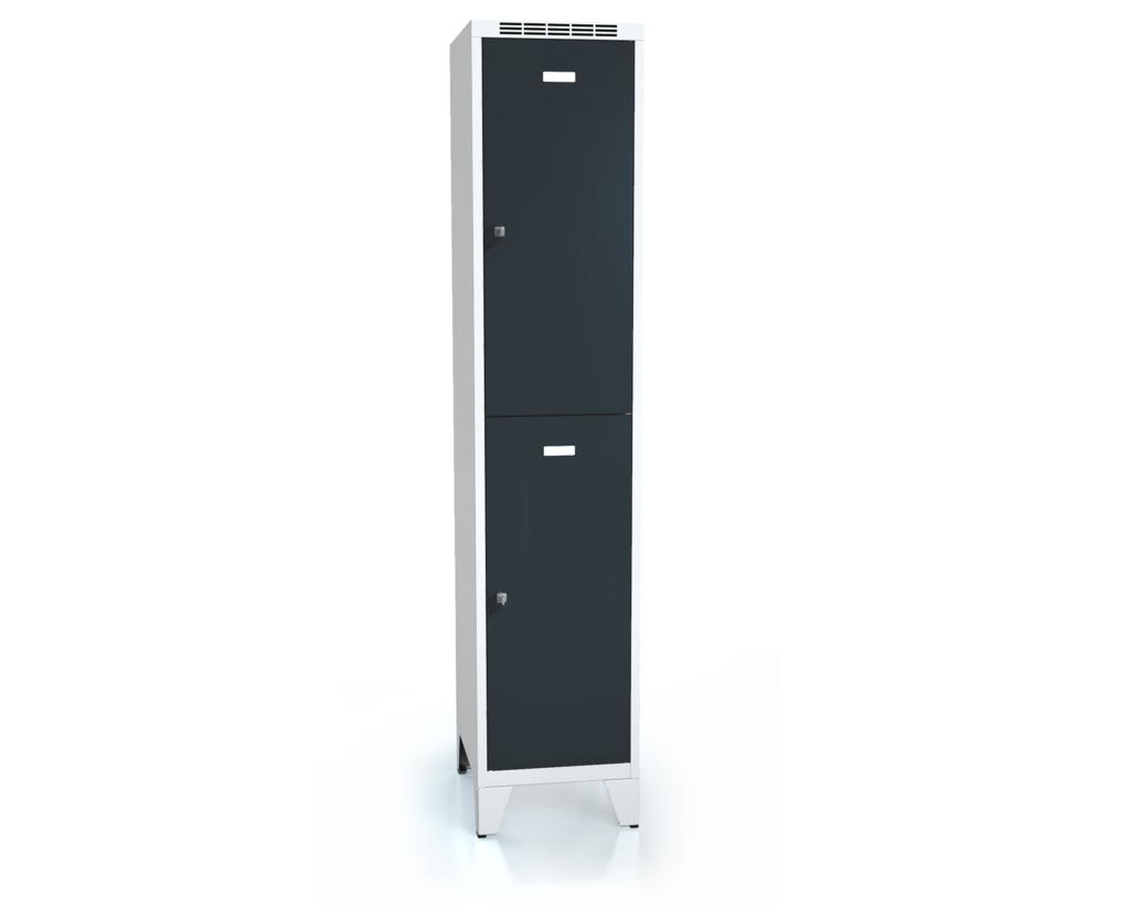  Divided cloakroom locker ALDUR 1 with feet 1920 x 400 x 500